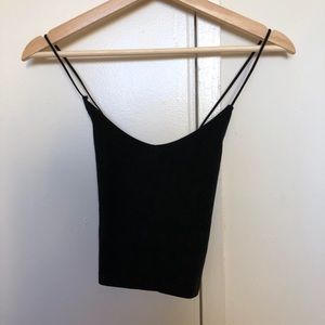 ABERCROMBIE CRISS-CROSS BACK STRAPPY CROP TANK